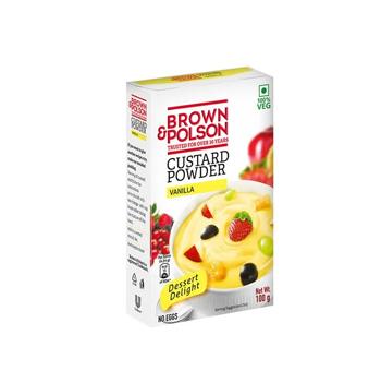 Brown & Polson Custard Powder - Vanilla flavour, (100 g) Carton