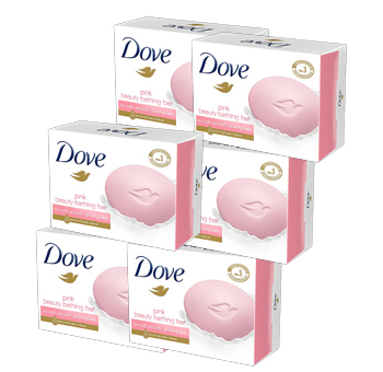 Dove Pink Beauty Bathing Bar, 100 g – (pack of 6)