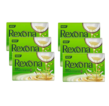 Rexona Coconut & Olive Oils Soap Bar (100g) Pack of 6