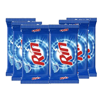 Rin Detergent Bar- Value Pack Of 6 (65 g)